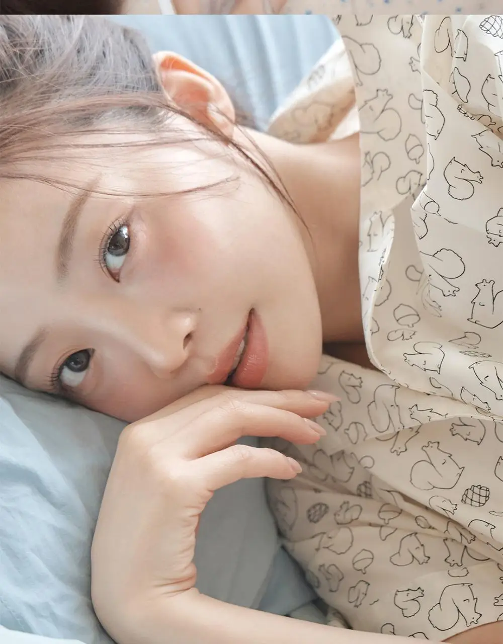[곽민경 PICK] 오프아워 드리미두들스 도토리대작전 반팔 잠옷 세트 아이보리 (M / L / XL) 상세페이지 2